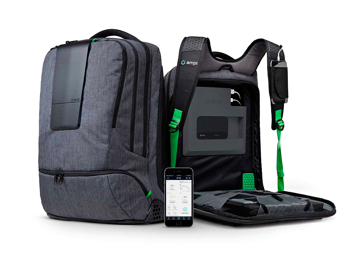 Умный рюкзак для ноутбука. AMPL Backpack